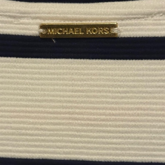 Michael Kors Navy and Red Striped Mini Dress - Picture 4 of 4